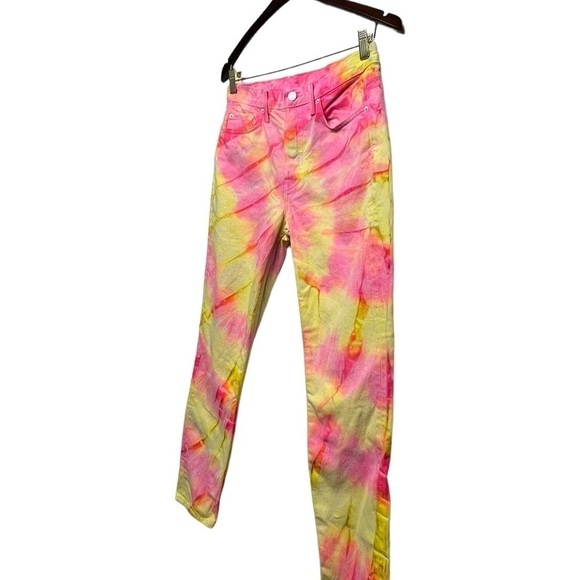 GRLFRND Karolina High Rise Jeans Tie Dye 26 - Picture 7 of 11